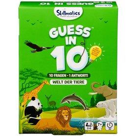 Spin Master Guess in 10 - Jeu de devinettes Monde des Animaux - avec 10 Questions sur la réponse (édition Allemande)