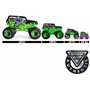 Monster Jam, Camion Monstre Officiel Megalodon - Véhicule moulé sous Pression à l'échelle 1:24 - Jouet pour Enfants à partir de 
