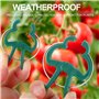 KAHEIGN 100Pcs Pinces pour Plantes de Jardin, Pinces de Support de Jardinage en Serre Réutilisables pour Parterres de Fleurs Vig