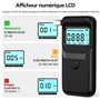 Ethylotest Electronique Homologué NF avec Affichage Numérique LCD Bleu