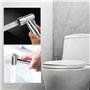 Kit de Pulvérisateur de Bidet en Acier inoxydable avec tuyau de 1,5 m et support - pour hygiène personnelle, bain d'animaux, lav