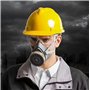 goambuy 8 ni 1 Masque respiratoire à gaz pour peinture, poussière fine, travail et ponçage | Masques anti-poussière, gants, lune