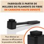 Brosse Stylet Platine Vinyle Par SPINCARE - Professionale Brosse Antistatique Douce en Fibres de Carbone pour Nettoyage Diamant 