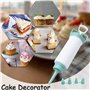 Seringue à glaçage pour la cuisson - Seringue à beignets - Set de seringues à crème - Seringue à garnir - Décoration de dessert 