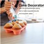 Seringue à glaçage pour la cuisson - Seringue à beignets - Set de seringues à crème - Seringue à garnir - Décoration de dessert 