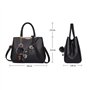 Sipobuy Femmes Sac À Main Top Poignée Élégant Sacs à Bandoulière Classique Sacs À Main Shopper Dames Bandoulière Sac Broderie (G