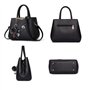 Sipobuy Femmes Sac À Main Top Poignée Élégant Sacs à Bandoulière Classique Sacs À Main Shopper Dames Bandoulière Sac Broderie (G