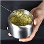 Yueser Sucrier en Acier Inoxydable, 2pcs Petit Bol à Sucre Pot à Épices avec Couvercle et Cuillère pour Maison et Cuisine Sel Su