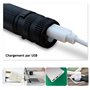 GUODSKHOO Lot de 2 Lampes de Poche LED Rechargeable Tactiques Lampe Torches Ultra Puissante par USB Avec Résistante à L'eau 3 Mo