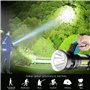 GUODSKHOO Lampe Torche Puissante Rechargeable Lampe de Poche 4 Modes Imperméable à l'eau Portable Torches de Travail Lampe pour 