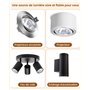 DoRight Ampoules halogènes 6 pièces mr11 35w 12v, ampoule de projecteur à base bi-broches gu4 à intensité variable avec couvercl