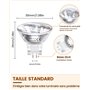 DoRight Ampoules halogènes 6 pièces mr11 35w 12v, ampoule de projecteur à base bi-broches gu4 à intensité variable avec couvercl