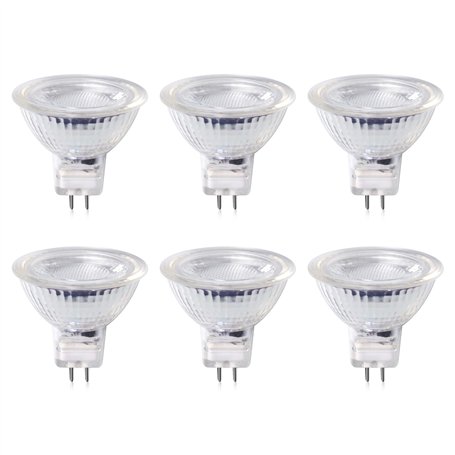 Luxvista 220V LED GU5.3 MR16 LED Blanc Chaud 3000K 5W Spot LED Remplace 50 Watt GU5.3 Projecteur Halogène MR16 Réflecteur Lampe