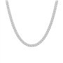 Zuofan Chaîne Cubaine Collier Homme Femme en Acier Inoxydable