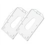 LacyMC Lot de 2 Porte-badge Vertical