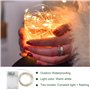 iJiGui 10M Guirlande Lumineuse, 100 LED Guirlande à Pile, IP65 Étanche Guirlande Lumineuse Led Interieur pour Décoration de Jard