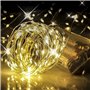 iJiGui 10M Guirlande Lumineuse, 100 LED Guirlande à Pile, IP65 Étanche Guirlande Lumineuse Led Interieur pour Décoration de Jard