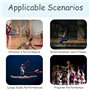 Rubans de Danse,2pcs Ruban de Gymnastique Rythmique,avec Baguette,Ruban de Danse Scintillant,Accessoire de Danse Artistique,pour