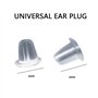 300 Pièces de bouchons d'oreille en silicone transparent, Bouchon pour Boucle d'oreille Transparent,boucles de sécurité pour bou