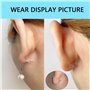 300 Pièces de bouchons d'oreille en silicone transparent, Bouchon pour Boucle d'oreille Transparent,boucles de sécurité pour bou