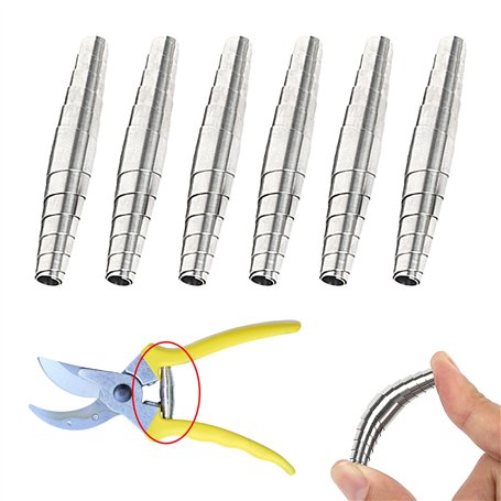 LUMOOM Lot de 6 ressorts de rechange pour sécateur de jardin en acier inoxydable - 6 cm - Ressorts de rechange pour sécateur - A