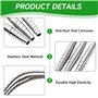 LUMOOM Lot de 6 ressorts de rechange pour sécateur de jardin en acier inoxydable - 6 cm - Ressorts de rechange pour sécateur - A