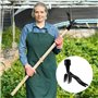 LUMOOM Stand Up - Désherbeur manuel avec 4 griffes - Outil de désherbage amovible - Outil de désherbage pour le jardin