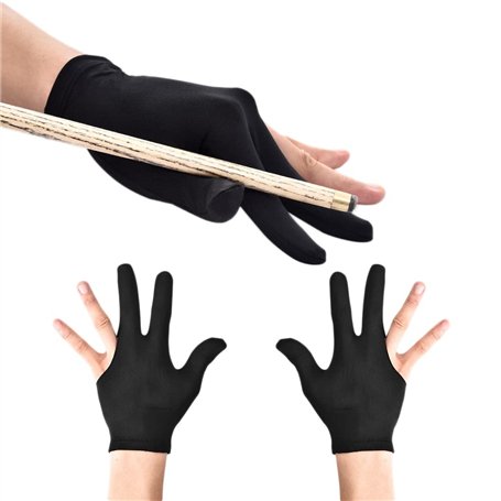 JKJF Lot de 4 gants de billard à 3 doigts pour queue de billard