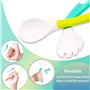 Ustensiles De Bébé Cuillère Fourche avec voyage Safe Case Toddler Bébés Enfants Alimentation Cuillère D'entraînement Easy Grip P