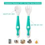 Ustensiles De Bébé Cuillère Fourche avec voyage Safe Case Toddler Bébés Enfants Alimentation Cuillère D'entraînement Easy Grip P