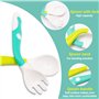 Ustensiles De Bébé Cuillère Fourche avec voyage Safe Case Toddler Bébés Enfants Alimentation Cuillère D'entraînement Easy Grip P