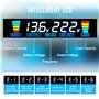 Yinleader Convertisseur 12v 220v Pur Sinus 3000W/6000W Onduleur Pur Sinus 3 européennes sockets et 4 Ports USB LCD Affichage de 