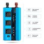 Yinleader Convertisseur 12v 220v Pur Sinus 3000W/6000W Onduleur Pur Sinus 3 européennes sockets et 4 Ports USB LCD Affichage de 