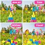Chennyfun Sports Day Kit, 38 Pièces Ensemble de Jeux D'extérieur Fournitures, Course en Sac, Course À 3 Pattes, Course Aux Oeufs