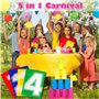Chennyfun Sports Day Kit, 38 Pièces Ensemble de Jeux D'extérieur Fournitures, Course en Sac, Course À 3 Pattes, Course Aux Oeufs