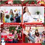 Chennyfun Calendrier de L'avent Squishy 2024, 24pcs Calendrier de l'Avent Mochi Squeeze Toy pour Enfant, 24 Jours Calendrier de 