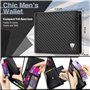 TEEHON® Portefeuille Homme en Cuir Véritable avec Blocage RFID/NFC 8 Porte Carte Crédit, 2 Compartiment à Billets, Classique Por
