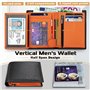 TEEHON® Classique Portefeuille Homme en Cuir Véritable Porte-Monnaie avec Blocage RFID/NFC 13 Porte Carte Crédit, 2 Compartiment