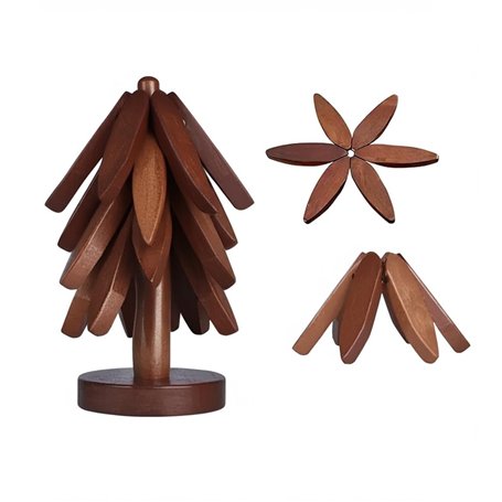 MIZORLIE Dessous de plat en bois pour plats chauds