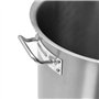 Marmite Traiteur avec Couvercle, Faitout à Induction Inox Marmite à Soupe Marmite 27 L 32x32 cm Acier inoxydable