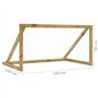 But de Football, Cage de Foot Filet de Football Goal But d'entrainement But de Football avec Filet 160x100x80 cm Bois de pin imp