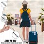 TRKETK Lot de 12 porte-étiquettes de bagage de croisière, 9 x 19 cm, grandes étiquettes de bagages en plastique transparent avec
