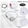 TRKETK Lot de 12 porte-étiquettes de bagage de croisière, 9 x 19 cm, grandes étiquettes de bagages en plastique transparent avec