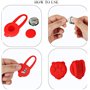 Yizhet 5 Pcs Pendentif Lumineux Clignotant LED Collier Silicone Chien Chat
