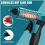 Ecarke Pistolet à colle sans fil pour batterie au lithium Ma Kita 18 V Pistolet à colle chaude sans fil Idéal pour les réparatio