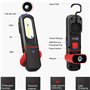 Lampe d'inspection 2 en 1 avec Rotation à 360 degrés et 5W COB LED Torche lampe avec Base Mag