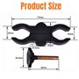 ACEXIER Canon Canon portée Monture Pince Pince pour Lampe de Poche Torche télescope Vue Laser vélo Mult Pistolet portée Chasse A