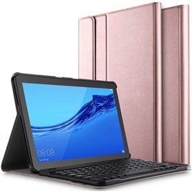 Claelech Clavier Bluetooth Coque Huawei Mediapad T5 10.1 2018