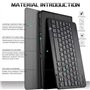 Claelech Clavier Bluetooth Coque Huawei Mediapad T5 10.1 2018, rabat Magnétique Mince Cuir Housse avec Détachable Clavier Sans F