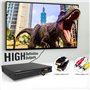 Maite DVD Player, Multi région pour TV, Connexion HDMI AV/entrée USB/entrée Mikrofon, supporte Le système NTSC/PAL, télécommande